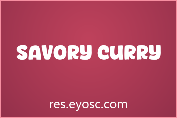 「Savory Curry」：自带食欲与狂欢感的电商Banner泡泡字