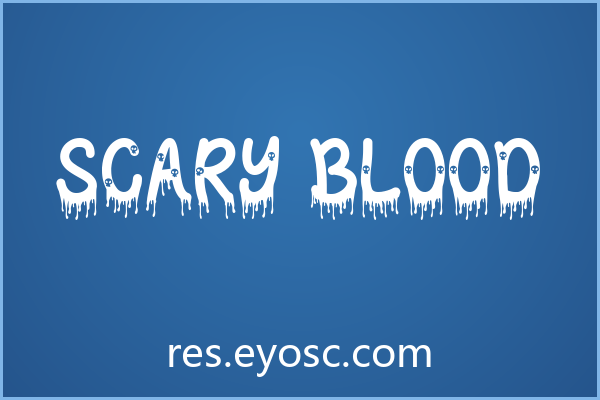 设计师清单：Scary Blood暗黑VI字体指南