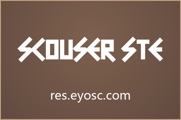角星点缀的衬线体 Scouser Ste