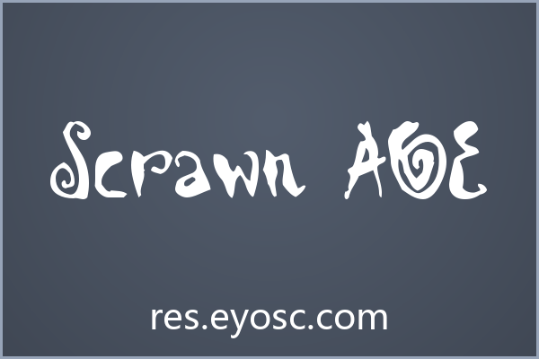 做品牌VI缺字体？「Scrawn AOE」值得试试