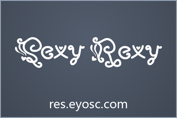 Sexy Rexy评测 | 咖啡餐饮浪漫字体实力与适用项目