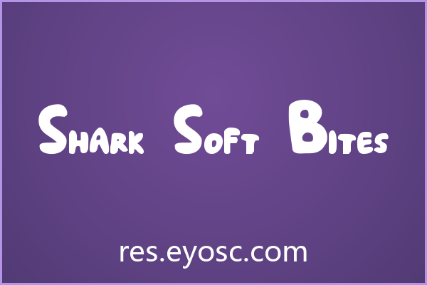 游戏UI字体库清单：Shark Soft Bites 值得收藏吗