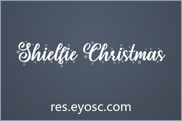 Shielfie Christmas下载 | 节日海报标题花体字