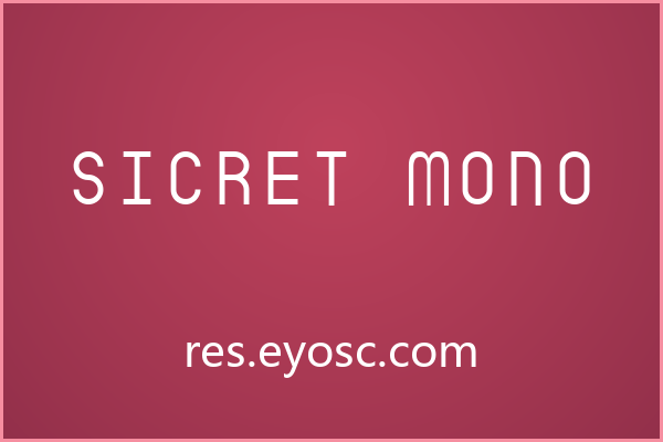 机械骨架下的艺术感：Sicret Mono