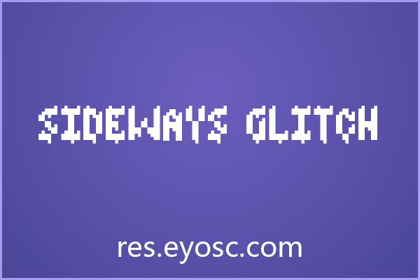 「Sideways Glitch」：克制又叛逆的赛博像素App字体
