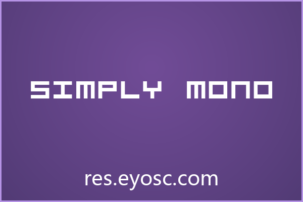 网页标题总是缺乏极客感？「Simply Mono」能破局吗