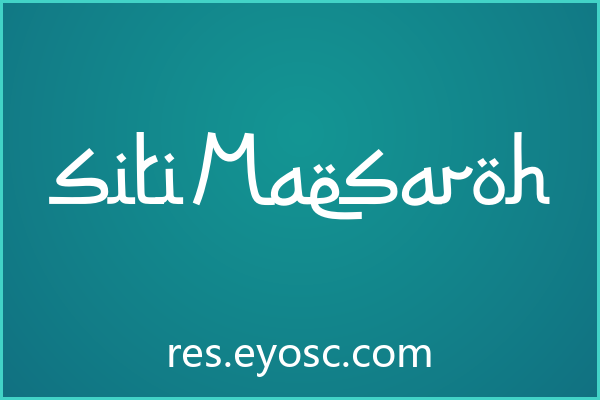 「Siti Maesaroh」——字体即品牌的设计语言