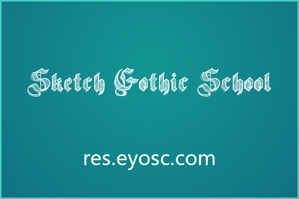 把 Sketch Gothic School 扔进社媒封面