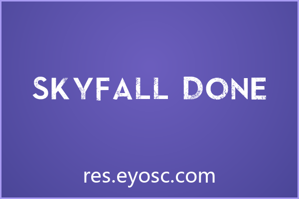 「SkyFall Done」：废土风电商Banner的硬核Eroded字体