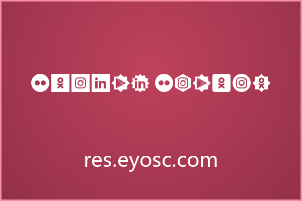 Social Shapes，图标排版的玩味拼图