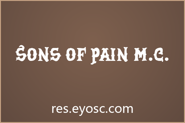 Sons of Pain M.C. 字体评测：电商Banner实力与适配项目