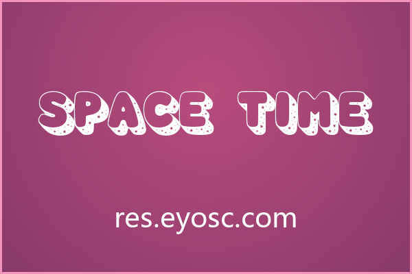 潮流海报标题总缺太空感？Space Time 带你飞