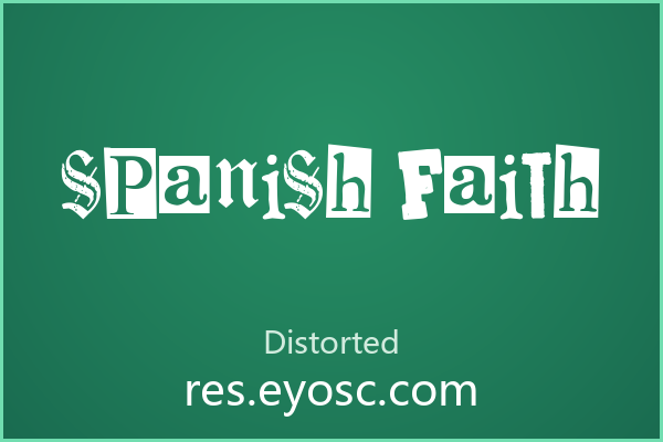 Spanish Faith：它在海报上，比在段落里更可信