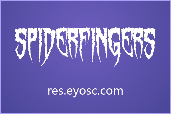 做恐怖主题海报，用Spiderfingers效果如何？