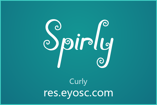 Spirly，婚礼请柬上的复古花体密码