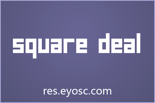 Square Deal字体下载｜游戏UI方形字体