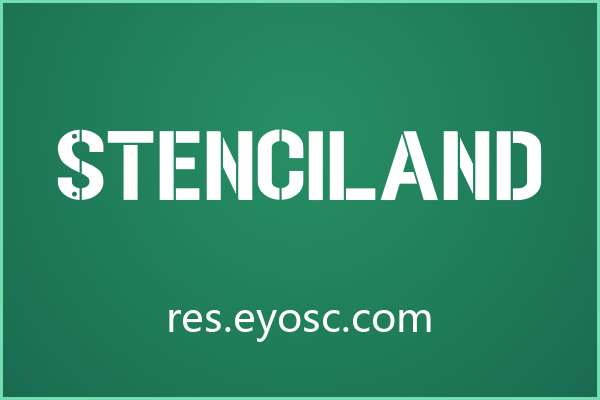 用 Stenciland 做电商Banner，粗犷模板感正是精髓