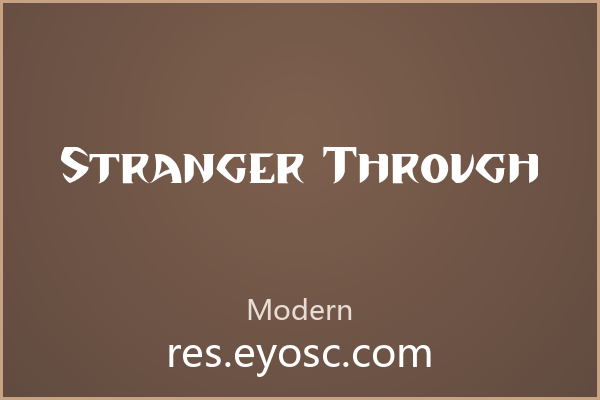 不规则衬线与童趣，Stranger Through如何平衡温度与个性
