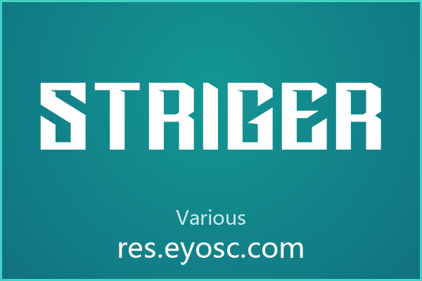 棱角分明的视觉宣言：Striger 海报标题新选择