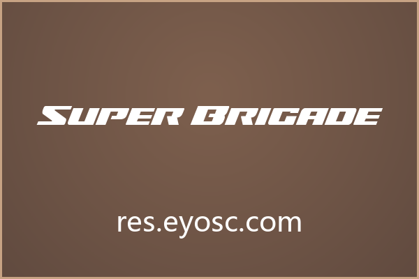 充满力量感的Super Brigade字体