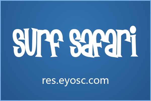 手帐贴纸版面上一眼认出 Surf Safari
