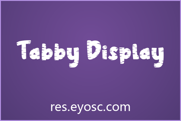 刷腻了常规体？聊聊「Tabby Display」的做旧细节