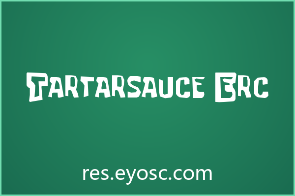 Tartarsauce Erc，不拘一格的卡通招牌字体