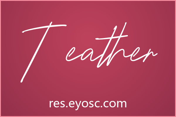 Teather：松弛有度又不失精致的海报手写体