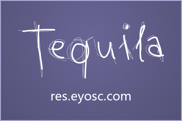 海报上用Tequila手写字，瞬间注入灵魂
