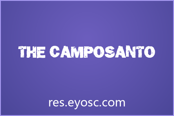 「The Camposanto」：粗犷不羁的侵蚀风海报标题