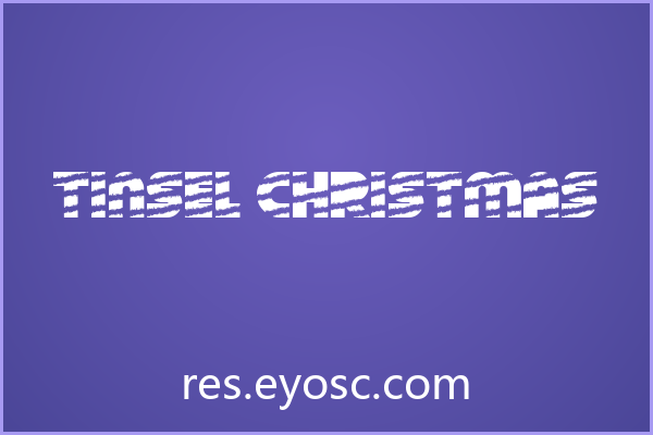 「Tinsel Christmas」：网页标题的条纹设计语言