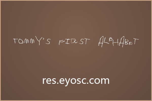 Tommy’s first alphabet：儿童涂鸦感的复古字体
