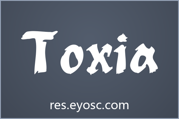「Toxia」：撕裂与滴落交织的Horror品牌VI字体