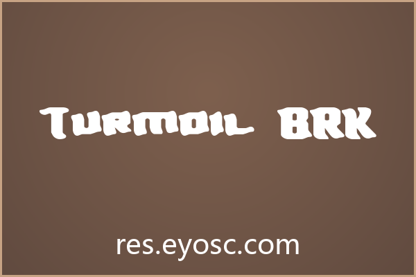 「Turmoil BRK」：用扭曲语言重塑封面张力