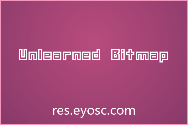 Unlearned Bitmap字体下载 | 像素风海报标题利器