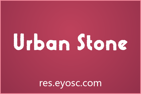 「Urban Stone」：为App界面注入粗犷灵魂的Eroded字体