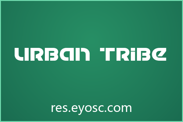 「Urban Tribe」：硬朗克制的Stencil字体性格
