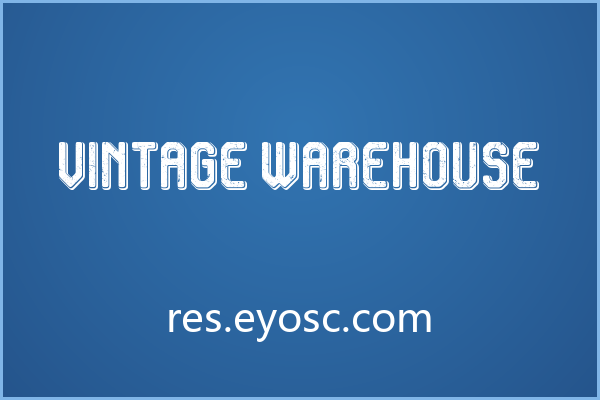 铆钉结构复古字体 Vintage Warehouse