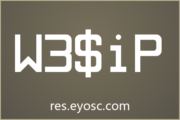 W3$iP：字体即代码，设计即声明