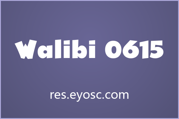 打造趣味视觉的首选：Walibi 0615字体