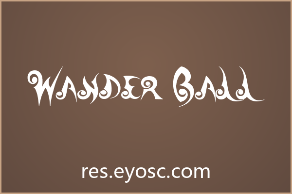 品牌VI缺个性标题字？「Wander Ball」值得试试