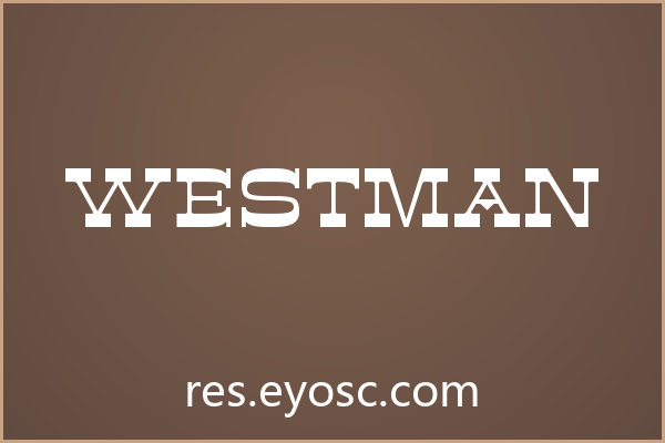 做游戏UI找不到硬核字体？「Westman」了解下