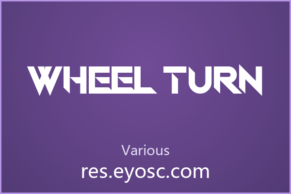 Wheel Turn，机械切割感的潮流标题字