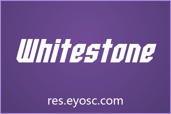 「Whitestone」：网页标题的视觉定调语言