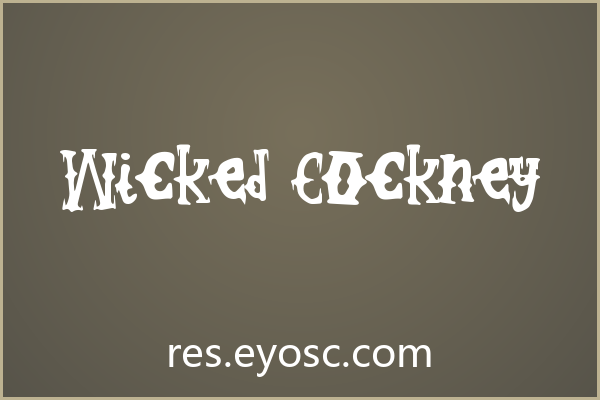 Wicked Cockney字体下载 | 包装印刷的复古滴落装饰字