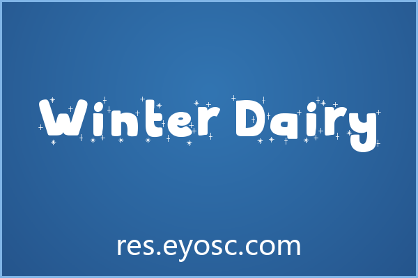 Winter Dairy 字体下载 | 一款充满圣诞氛围的趣味标题字
