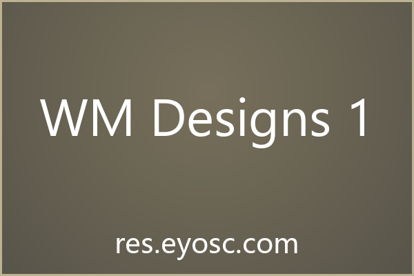 「WM Designs 1」：冷峻克制又极具几何秩序的设计性格