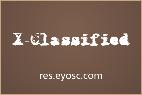 为复古机密文件设计的字体 X-Classified