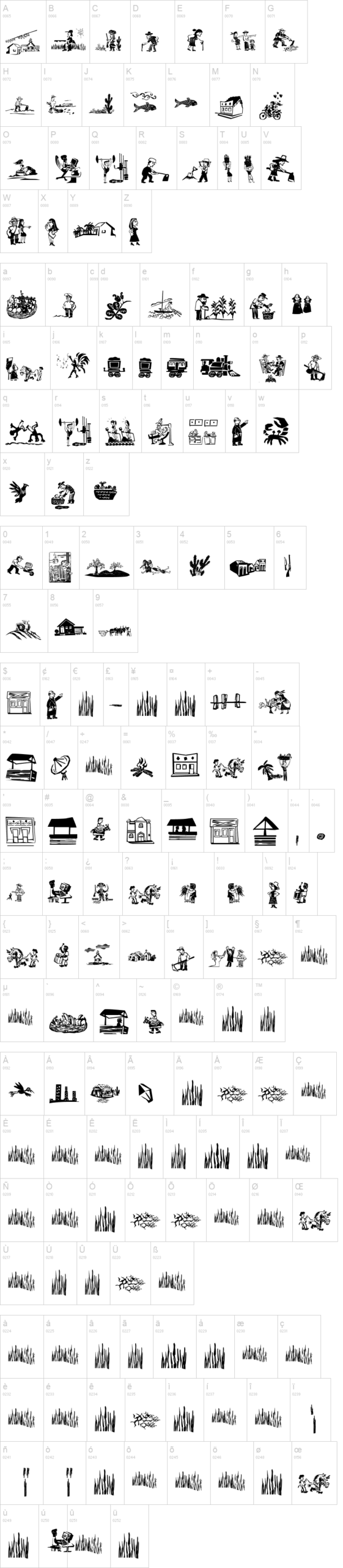 Xilo Cordel Literature 字体字形表