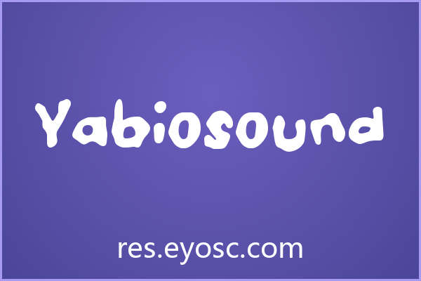 Yabiosound字体下载 | 品牌VI的扭曲视觉利器